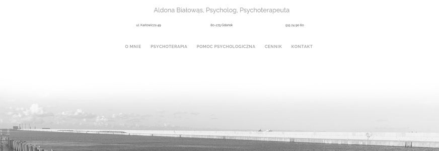 PSYCHOLOG - PSYCHOTERAPEUTA ALDONA BIAŁOWĄS